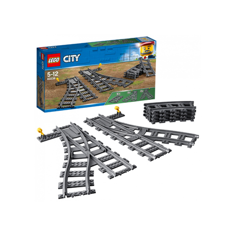 Lego city - aiguillage, 8 pièces (60238)