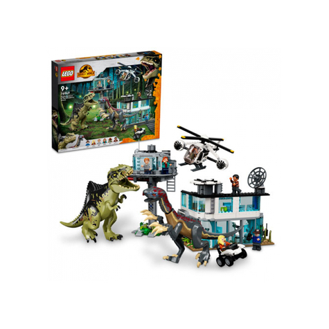 Lego jurassic world - giganotosaurus & therizinosaurus attack (76949)