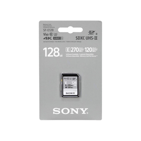 Sony Sdxc E-Serie 128 Gb Uhs-Ii Klasse 10 U3 V60 - Sfe128