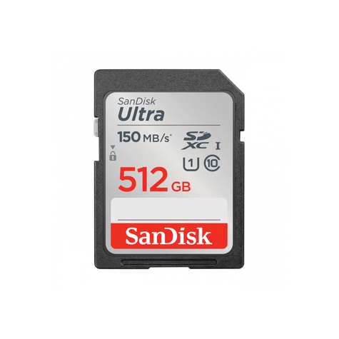 Sandisk Ultra 512 Gb Sdxc 150 Mb/S Extended Capacity Sdsdunc-512g-Gn6in