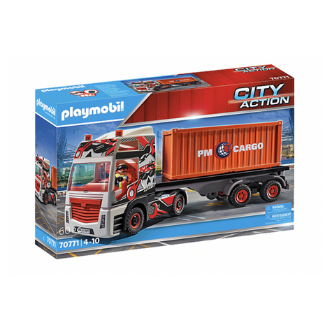 Playmobil city action - camion avec remorque (70771)