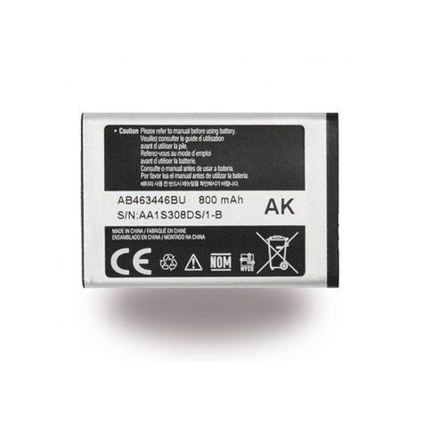 Samsung Li-Ion Batterij - C3520 - 800mah Bulk - Ab463446ba