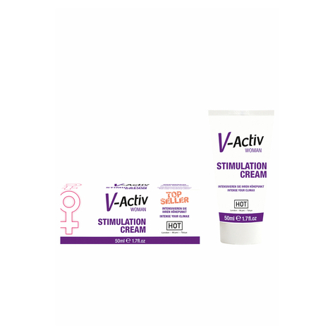 Cremes gels lotions spray stimulant : hot v-activ stim.Creme Woman 50ml