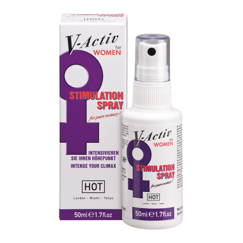 Crèmes Gels Lotions Spray Stimulerend : Hot V-Active Stimu Spray Vrouwen 50 M