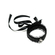 Satijn Look Zwarte Halsband Met O-Ring
