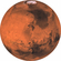 Zelfklevend Fleece Fotobehang/Wandtattoo - Mars - Afmeting 125 X 125 Cm