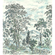 Papier peint photo - highland trees - dimensions 250 x 280 cm