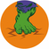 Zelfklevend Fleece Fotobehang/Wandtattoo - Avengers Hulk's Foot Pop Art - Afmeting 125 X 125 Cm